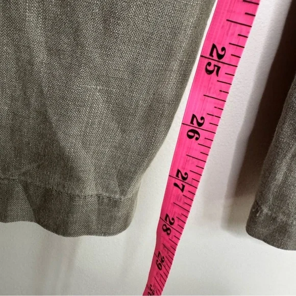 Standard James Perse Olive green linen Straight Leg Pant